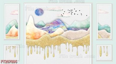 Tải file File in tranh tường 3D FT207896 (gốc) in nhanh