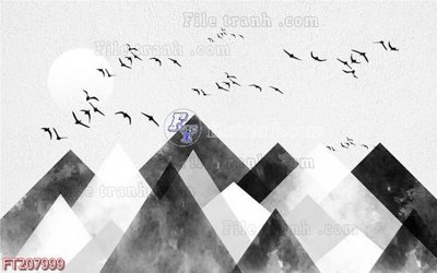 File in mica File in tranh tường 3D FT207999 (bản gốc) siêu trong