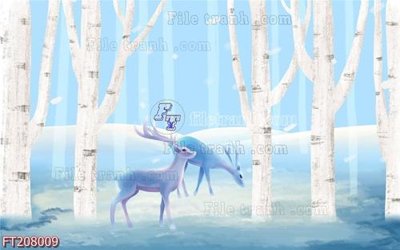 File tranh File in tranh tường 3D FT208009 (ảnh gốc) chi tiết rõ ràng