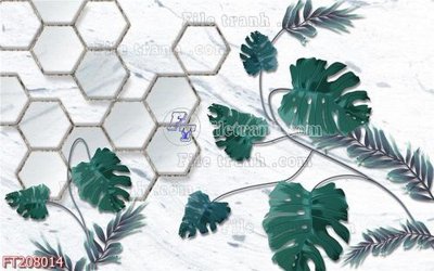 File tranh File in tranh tường 3D FT208014 (gốc) in vải canvas