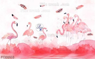 Ảnh gốc file in lụa File in tranh tường 3D FT208016 chi tiết