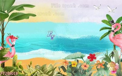 File tranh File in tranh tường 3D FT208018 (gốc) chủ đề thành phố
