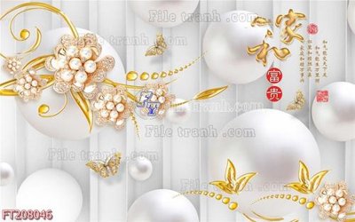 File PSD File in tranh tường 3D FT208046 (bản gốc) dễ dàng edit