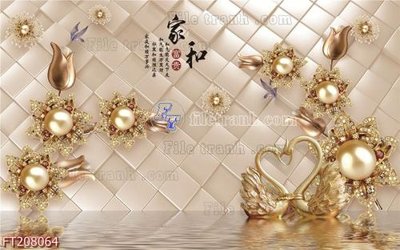 File tranh trang trí File in tranh tường 3D FT208064 (tải file gốc)