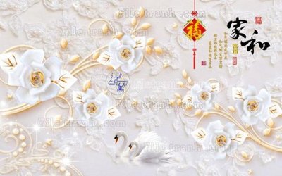 File gốc File in tranh tường 3D FT208067 (in ấn) màu sắc trung thực