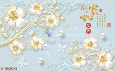 File PSD File in tranh tường 3D FT208072 (bản gốc) cho nhà in