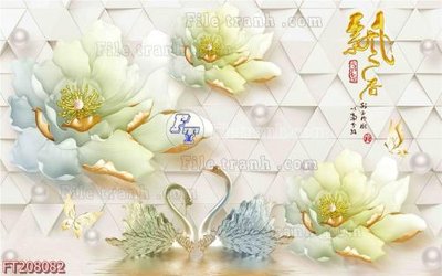 File tranh File in tranh tường 3D FT208082 (ảnh gốc) không bị mờ