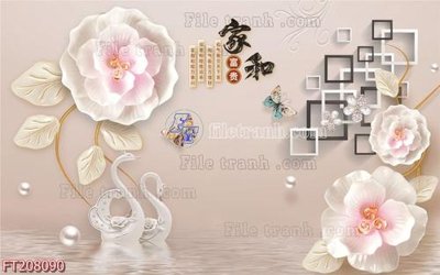 File gốc File in tranh tường 3D FT208090 (PNG) không nền chất lượng