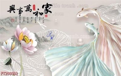 Tệp tin gốc File in tranh tường 3D FT208092 (dùng cho in) File in tranh tường 3D FT208092