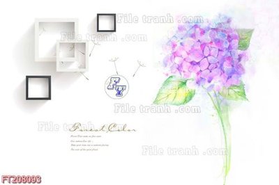 File tranh File in tranh tường 3D FT208093 (ảnh gốc) độc quyền