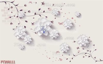 File gốc File in tranh tường 3D FT208111 (in lụa) cao cấp