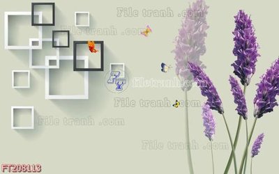 File ảnh gốc File in tranh tường 3D FT208113 không vỡ nét