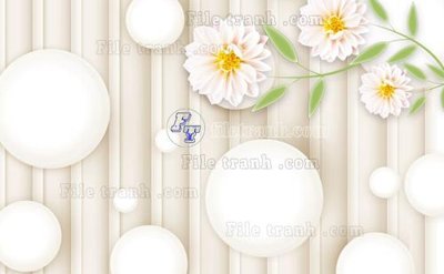 File PSD File in tranh tường 3D FT208129 (bản gốc) đã tách nền