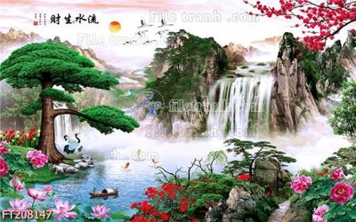 File PSD File in tranh tường 3D FT208147 (nguyên gốc) chất lượng cao