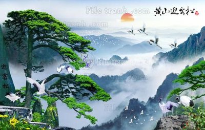 File tranh gốc File in tranh tường 3D FT208150 (bản quyền) độc đáo