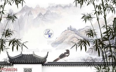 Tải file File in tranh tường 3D FT208154 (ảnh gốc) in tráng gương