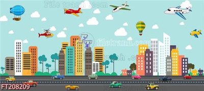 Ảnh gốc File in tranh tường 3D FT208209 (độ nét cao) in tráng gương