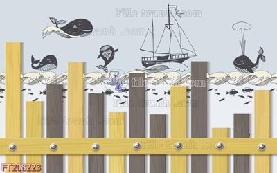 File ảnh File in tranh tường 3D FT208223 (gốc) in poster