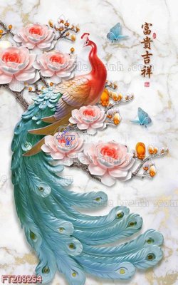 File in ấn File in tranh tường 3D FT208254 (bản gốc) chất lượng cao