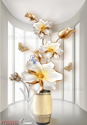 File tranh File in tranh tường 3D FT208261 (ảnh gốc) in trần 3D