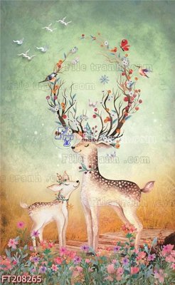 Download file gốc File in tranh tường 3D FT208265 (in mica) 3D