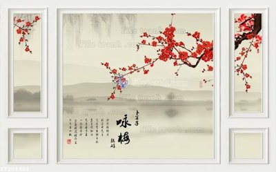 Ảnh gốc file in lụa File in tranh tường 3D FT208408 chi tiết
