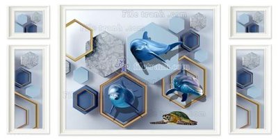 Tệp tin gốc File in tranh tường 3D FT208421 (chất lượng) File in tranh tường 3D FT208421