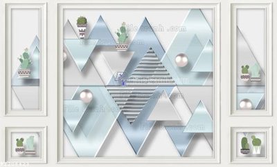 File tranh File in tranh tường 3D FT208423 (file gốc) chủ đề phong thủy