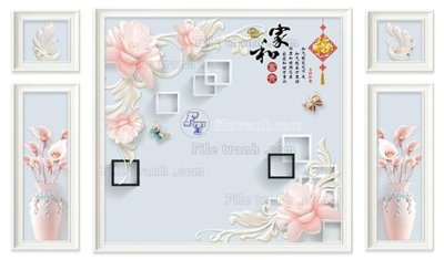 Tải xuống file tranh gốc File in tranh tường 3D FT208460 (PSD/TIFF)