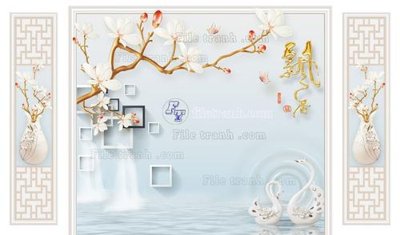 Chi tiết file tranh tráng gương File in tranh tường 3D FT208474 (ảnh gốc)