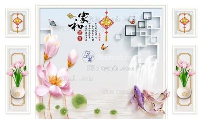 File PSD File in tranh tường 3D FT208536 (nguyên gốc) chất lượng cao