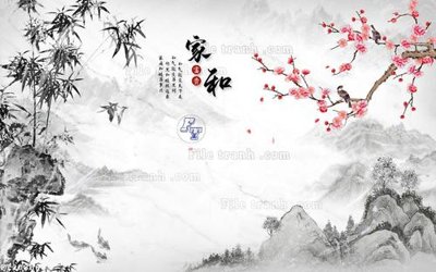 File PSD File in tranh tường 3D FT208564 (gốc) tách lớp chi tiết