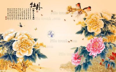 File tranh gốc File in tranh tường 3D FT208567 (bản quyền) file PSD