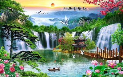 File gốc File in tranh tường 3D FT208583 (cho in UV) siêu nét