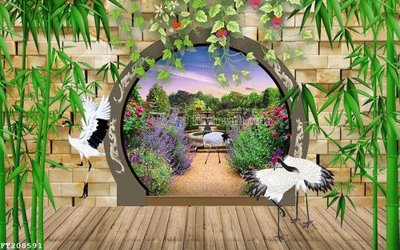 File in lụa File in tranh tường 3D FT208591 (hoa văn) File in tranh tường 3D FT208591