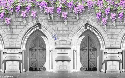 File gốc File in tranh tường 3D FT208601 (chuẩn màu) cho in offset