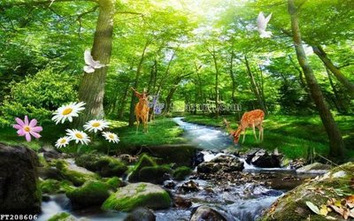 File gốc File in tranh tường 3D FT208606 (cho in ấn) từ kho Filetranh