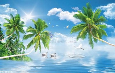 Ảnh gốc file in lụa File in tranh tường 3D FT208619 chi tiết