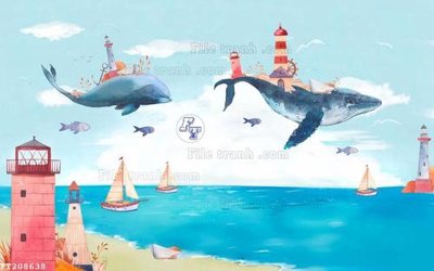 File in trần File in tranh tường 3D FT208638 (bản gốc) 5D