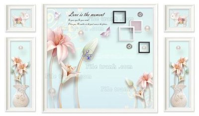 File gốc in tráng gương File in tranh tường 3D FT208714 chi tiết