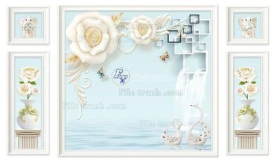 File gốc File in tranh tường 3D FT208715 (PSD/TIFF) độ phân giải cao