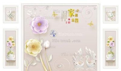 Tải file gốc File in tranh tường 3D FT208717 (in khổ lớn) không vỡ