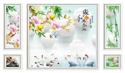 File ảnh File in tranh tường 3D FT208727 (gốc) cho trang trí nhà hàng
