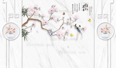 File gốc File in tranh tường 3D FT208753 (in tráng gương) hiện đại