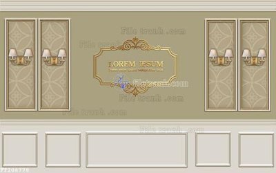 Tải file gốc in lụa File in tranh tường 3D FT208778 siêu nét