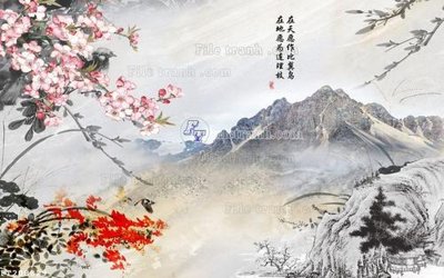 File gốc File in tranh tường 3D FT208829 (in lụa) cao cấp