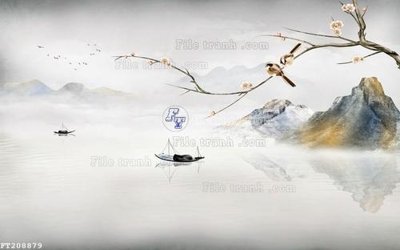 File in lụa File in tranh tường 3D FT208879 (chất lượng cao) File in tranh tường 3D FT208879