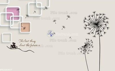 File tranh File in tranh tường 3D FT208907 (gốc) in vải canvas