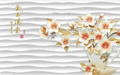 File in lụa File in tranh tường 3D FT208921 (hoa văn) File in tranh tường 3D FT208921