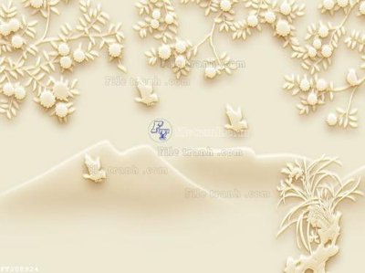 Ảnh gốc File in tranh tường 3D FT208924 (độ nét cao) in mica